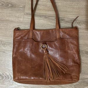 Lucky Brand leather purse. Cute tassel detail